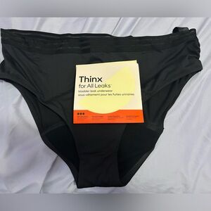 Thinx Period Underwear, size XL, Color Black